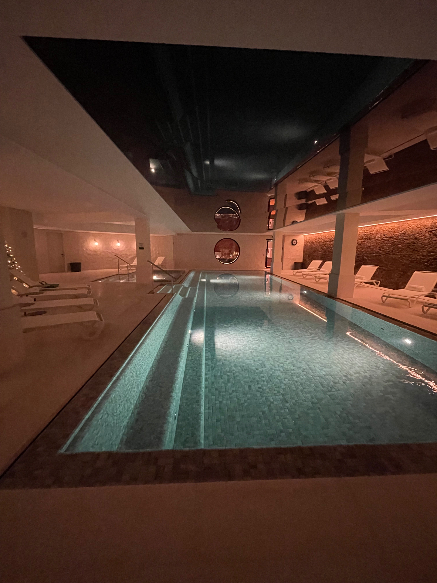 Piscine du spa en été